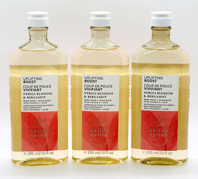 3 Bath & Body Works Uplifting Boost Neroli Blossoms & Bergamot Wash & Foam Bath