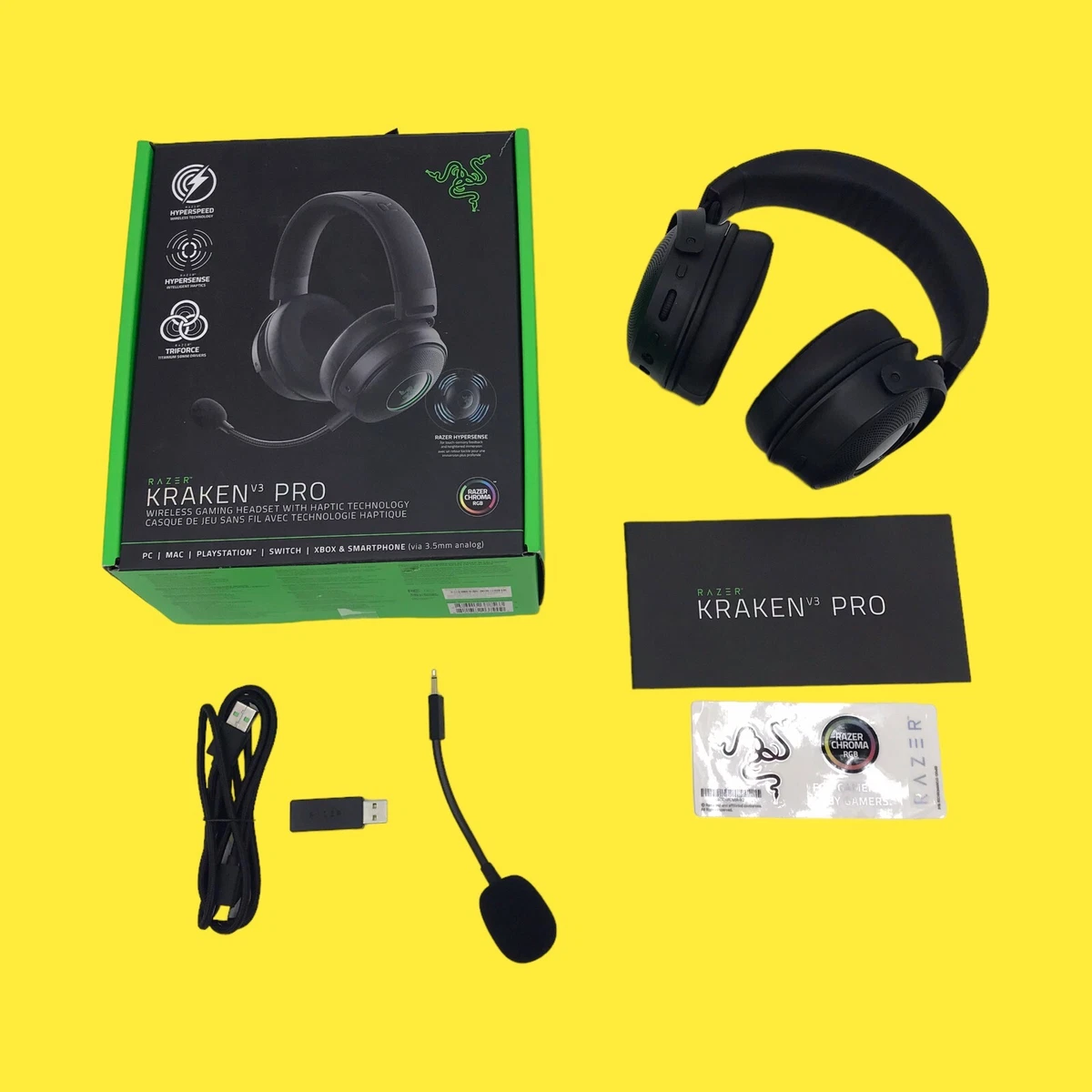Razer Kraken V3 Pro Wireless Gaming Headset With Razer HyperSense