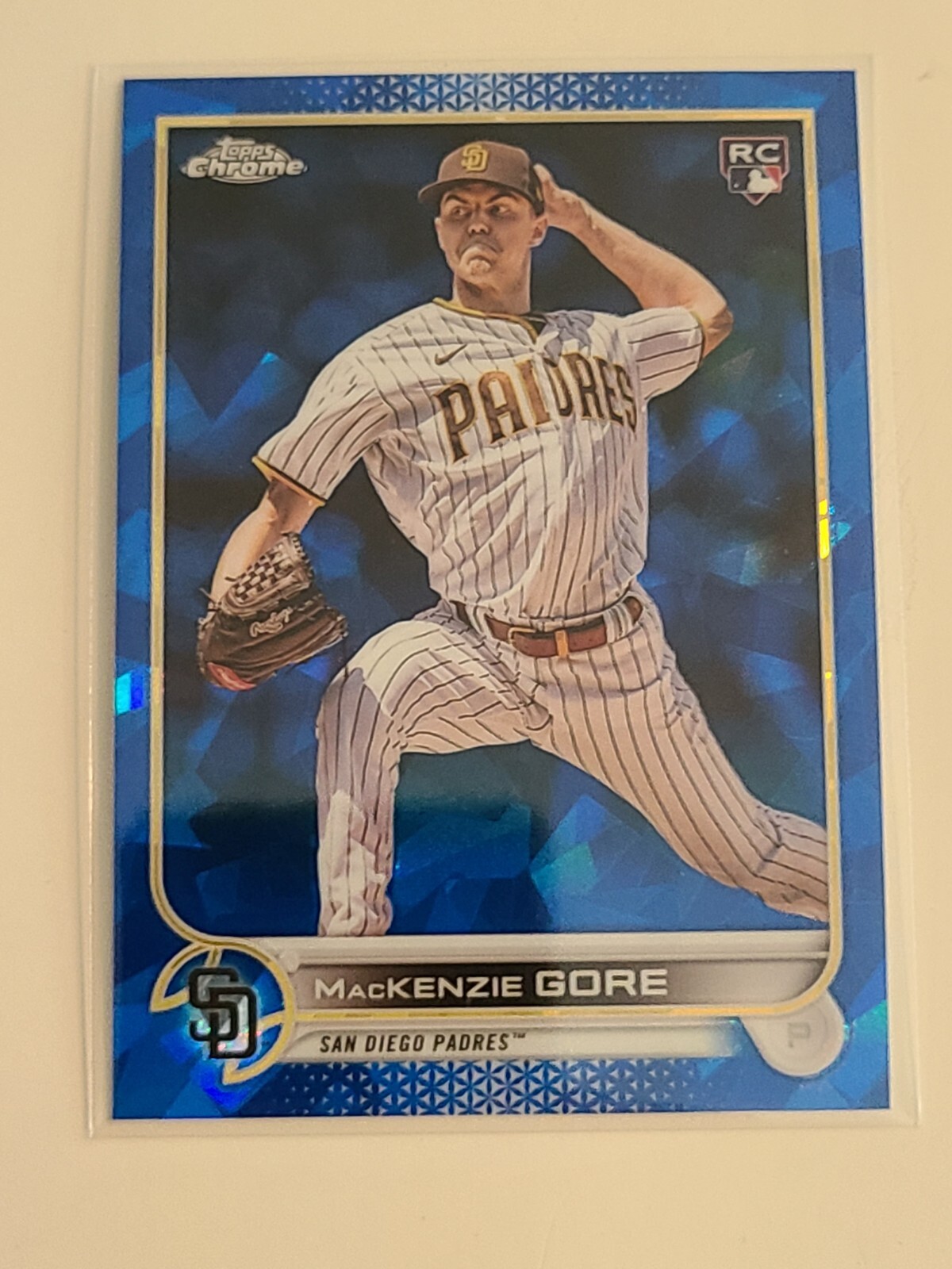 2022 Topps Chrome Update Sapphire MacKenzie Gore Rookie RC #US81