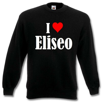 Sweatshirt Sweater I Love Eliseo für Damen Herren und Kinder versch. Farben