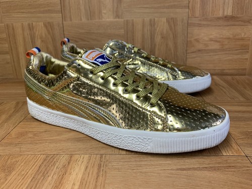RARE Puma Clyde Gold Metallic Limited 