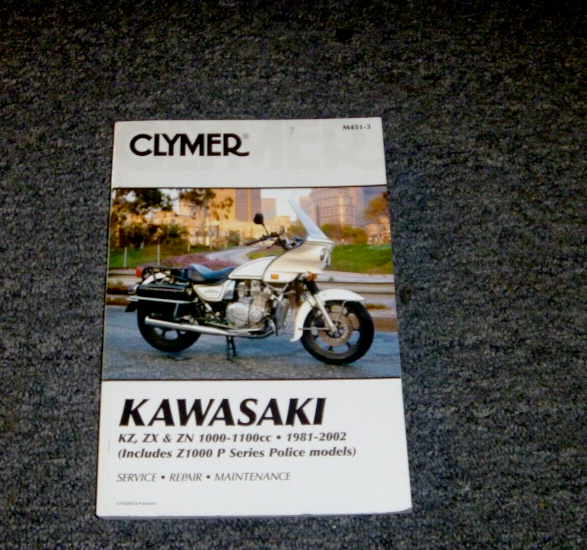 1986 Clymer Kawasaki KZ ZX ZN 1000 1100 & Z1000P Police Service