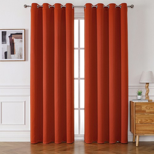 2X Blockout Curtains Blackout Window Curtains Draperies Pair Eyelet for Bedroom - Bild 37 von 54