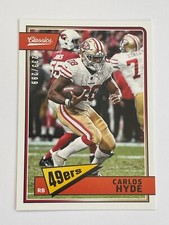 2018 Panini Classics 49ers Carlos Hyde Red Back /299 #84