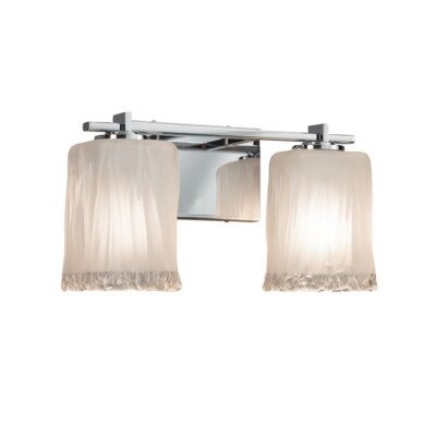 Justice LED Veneto Luce Era 2LT Bath, Chrome - GLA-8442-26-WTFR-CROM-LED2-1400