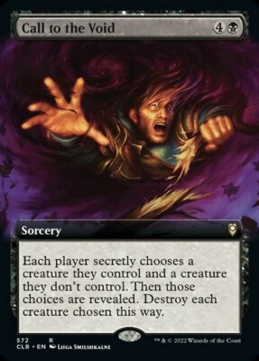 MTG Baldur's Gate EXTENDED ART R Call to the Void #572