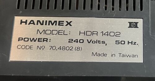 Hanimex HDR 1402 Solid State Flip Clock AM/FM Radio 1970’s Vintage Working - Picture 14 of 17
