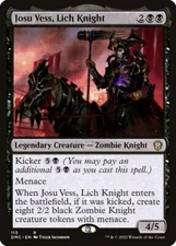 NM Josu Vess, Lich Knight, MTG, Dominaria United, Magic the Gathering, 113