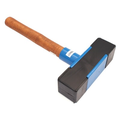 Gummihammer  2kg 2.7kg 3.2kg Hammer Pflasterhammer Schonhammer Holzstiel