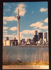 CN Tower Toronto Ontario Canada Vintage Postcard