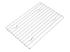 Steel Cooking Roasting Cake Cooler Rack 35x25x1.5 cm BBQ Grill Trivet Pot Stand