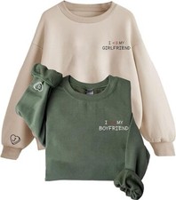 Matching Hoodies For Couples BF And GF, Custom Roman Numerals, Custom Hoodies Fo