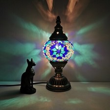 Glass Mosaic Turkish Lamp Handmade Marrakech Lamp Desk Lamp Home Decoration Gift