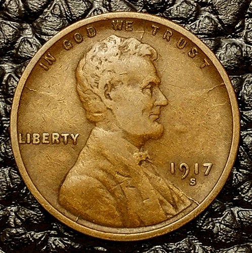 1917-S Lincoln Wheat Cent ~ FINE (F / FN) Condition ~ COMBINED SHIPPING!