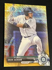 2017 Bowman Chrome Prospects Gold Shimmer Refractor /50 Drew Jackson #BCP99
