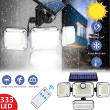 333 LED Solar Lights Outdoor 3200LM Waterproof Motion Sensor Security Wall Lamp