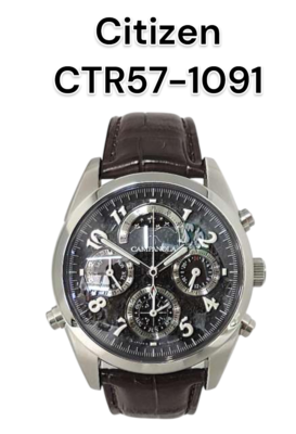 Citizen Campanola CTR57-1091 6771-T010768 TA Quartz Watch Leather