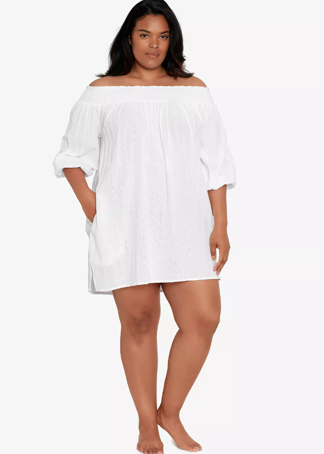 dresses plus size women made to measure flowy gown Size:50 Long & any size pants (add Size in payment comment section) Super Soft Casual Short White Dress Style-Color-Dim:AP1E211978_AB411_M