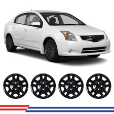 16 Inch Set Of 4 Hub Caps R16 For 2007-2012 Nissan Sentra Bolt On Wheel Covers