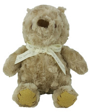 Disney Baby Bear 12" Plush Classic Winnie The Pooh Curly Swirl Fur Lovey Stuffed