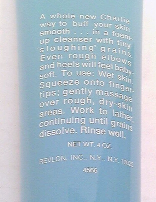 ✅ Revlon~Charlie~Body Silk~Exfoliante corporal suave~4 oz~Vintage Foto 3 de 3