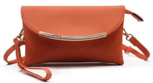 Women's Classic Ladies Envelope Clutch Flap Closure Shoulder Messenger Handbag - Picture 5 of 13