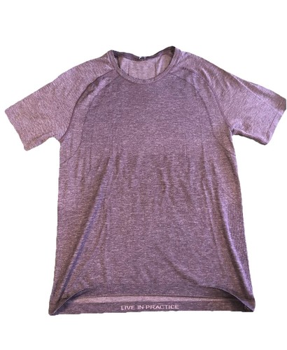 Lululemon Swiftly Metal Tech 2.0 Maroon Atheltic Lightweight Gym T Shirt Mens M