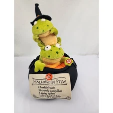 Hallmark Tremblin’ Toads Pot Cauldron Stew Singing & Motion Animated Plush Cute!