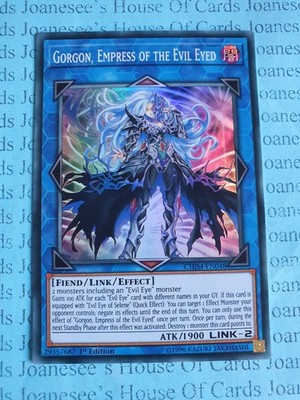 CHIM-DE048 Gorgone, Kaiserin der bösen Augen Super Rare Yu-Gi-Oh Karte 1. Neu