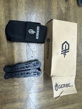 Gerber Truss Multi Tool Black Pocket Knife w Sheath Excellent Condition L-1