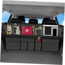 Hanging Car Trunk Organizer Fit Foldable Large Capacity For Forester Black