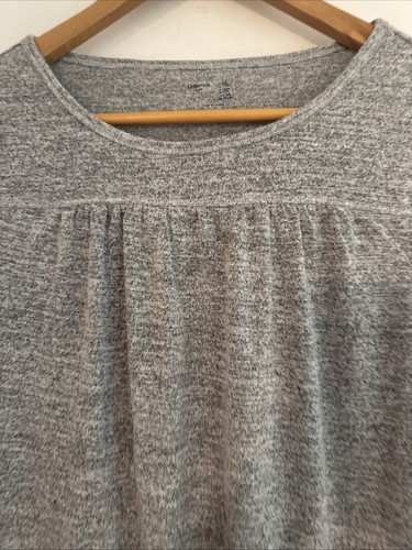 Gap Kids Girls Heather Gray Pleated Long Sleeve Shirt Size XXL - Picture 2 of 5