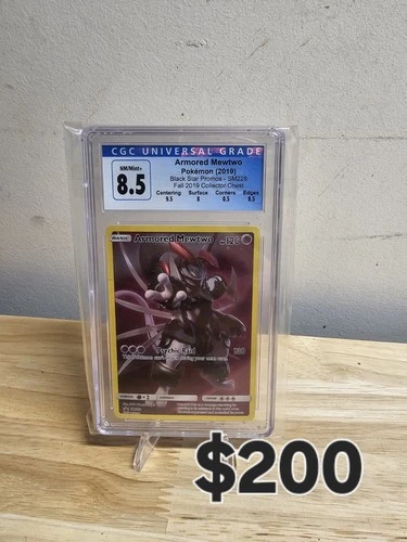 The Pokémon Company Armored Mewtwo CGC 8.5 Holo Promo SM228 Black Star