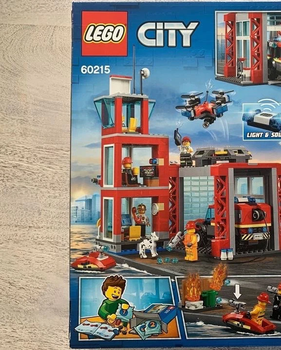 LEGO City Fire Station Set (60215) Building Kit 509 Pcs Firefighter Playset - Image 4 of 4
