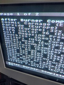 SEGA 32X console bundle with games cartridge All tested & working