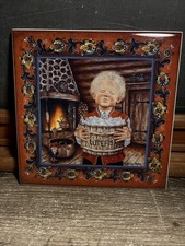 Norway Suzanne Toftey Lutefisk Boy Tile 6” Square Norwegian Boy Uff Da