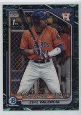 2024 Bowman Chrome Prospects Aqua Lunar Refractor 114/125 Esmil Valencia 0l44