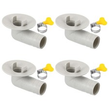 PATIKIL 15mm Air Conditioner Drain Hose Connector, 4 Pcs Universal Drain Connect