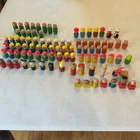 Vintage Lot 93 Fisher Price Wooden Little People Angry Boys Firemen Grandmothers