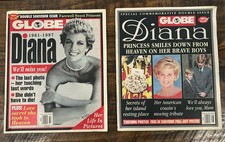 Rare Globe Magazine Lot Princess Diana Death September 1997