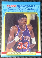 1988-89 Fleer Patrick Ewing #5 Stickers Knicks
