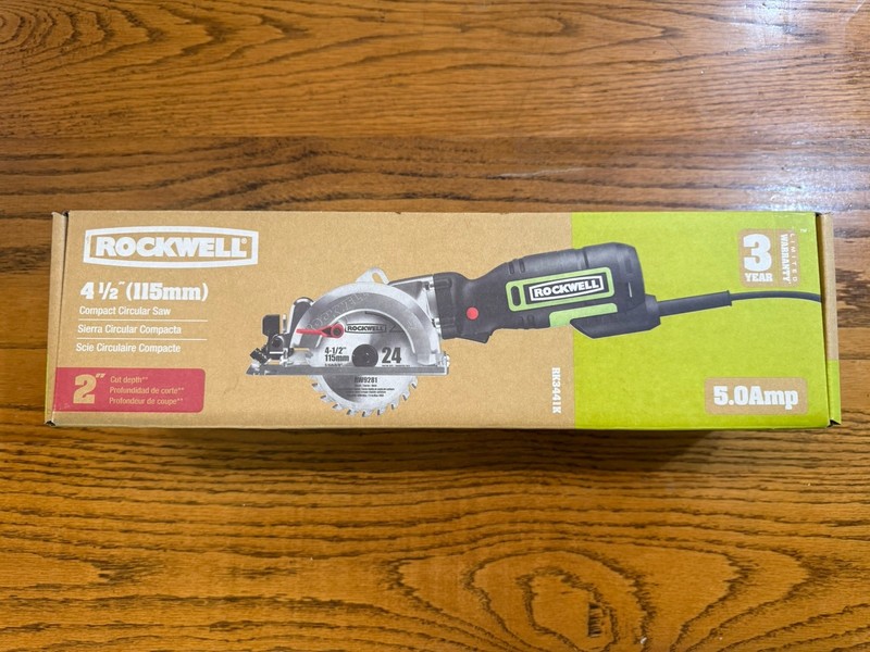 New Rockwell 4-1/2 Inch 5 Amp Compact Circular Saw