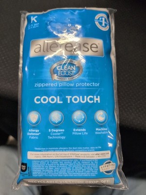 Aller-Ease Perfect Protection Zippered Cool Touch White King Pillow Protector
