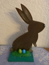 Osterhase Holzfigur Ostern Dekoration Hauseingang Hobbyaufgabe