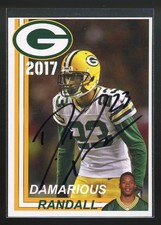 1995 Police Team Issue DAMARIOUS RANDALL Signed Card autograph auto PACKERS
