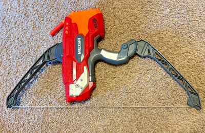 Nerf Mega ThunderBow Sling Fire Thunder Bow Blaster Archery w/ 6 Arrows Darts