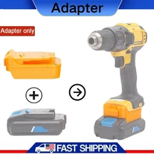 For HART 18V 20V Lithium Battery Adapter to Dewalt 20V Max Cordless Power Tools