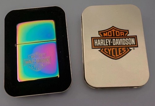 Harley Davidson Zippo Lighter Spectrum Bar and Shield 20237 Free Ship! Great!