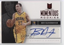 2012-13 Panini Momentum Momentous Rookies Red 3/10 Ben Hansbrough #74 Auto 0c2