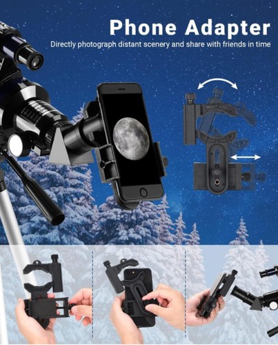 Telescope 36070 Telescopes for Astronomy Adult with Adjustable Tripod and Phone - Picture 5 of 9